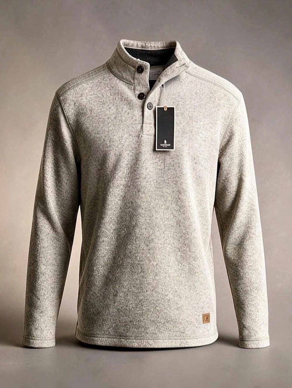 G.H. Bass & Co. Rock River Long Sleeve Button Mock Fleece Pullover. Rock River
